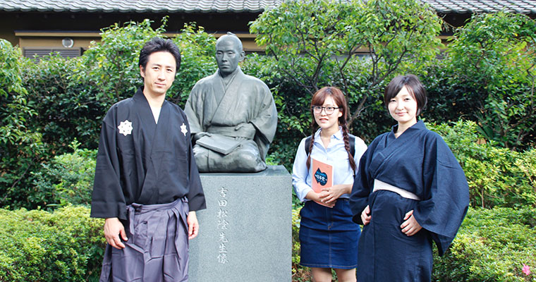 吉田松陰先生と一行