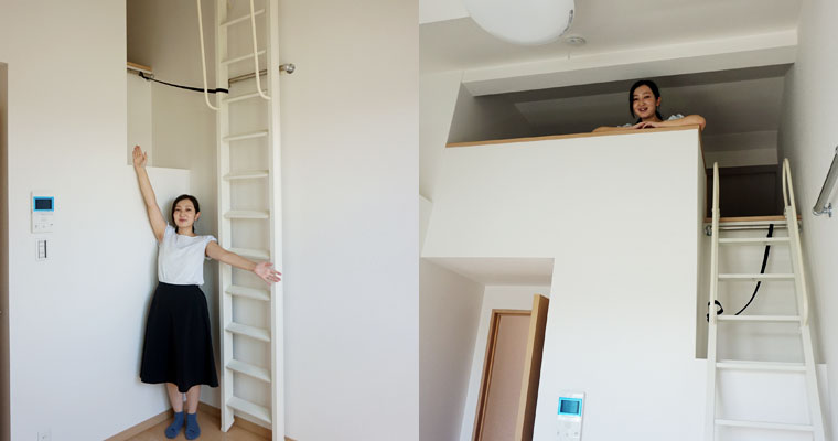 ちなみに現在募集中の3Dのお部屋はロフト付き！
